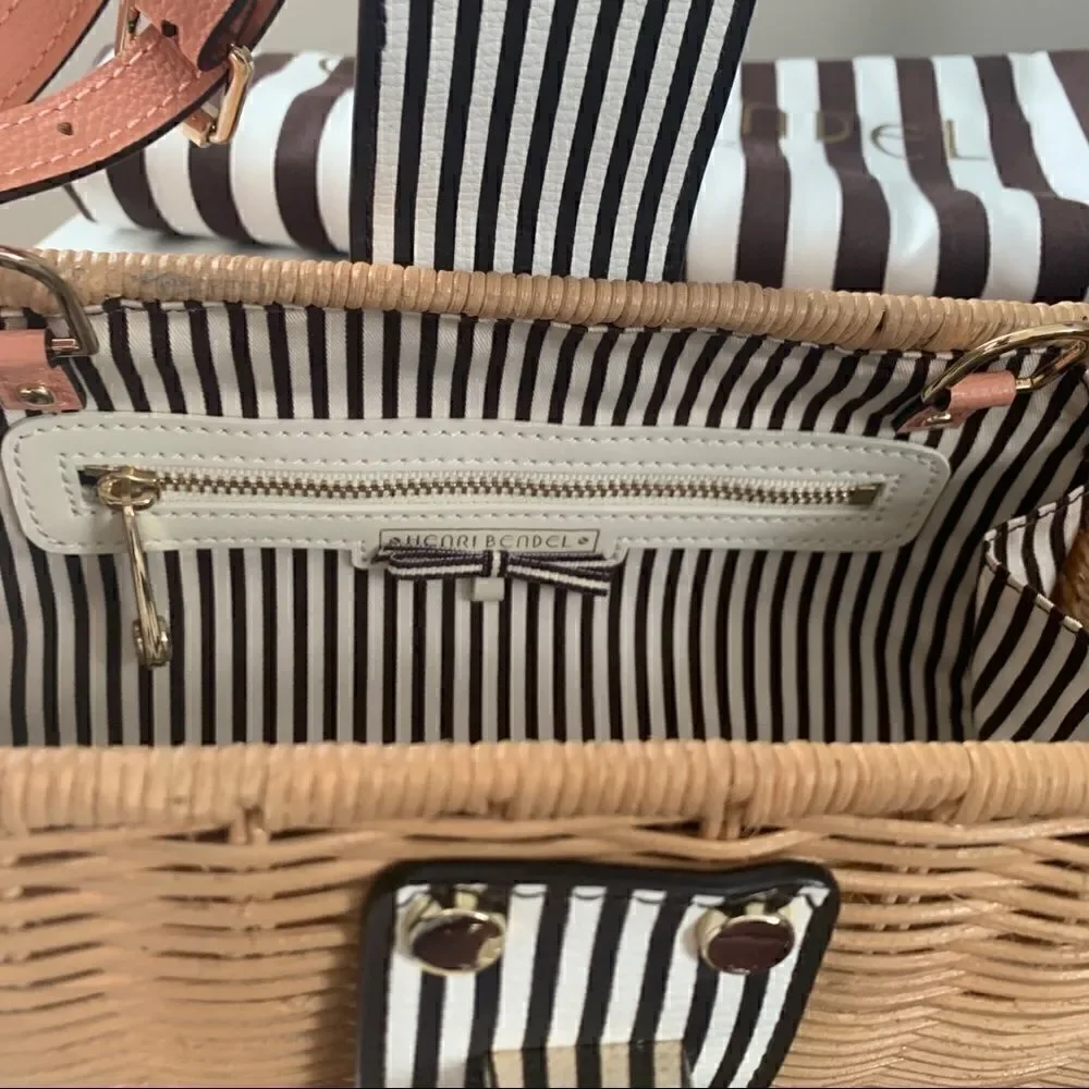 Henri Bendel Montauk Wicker Clutch